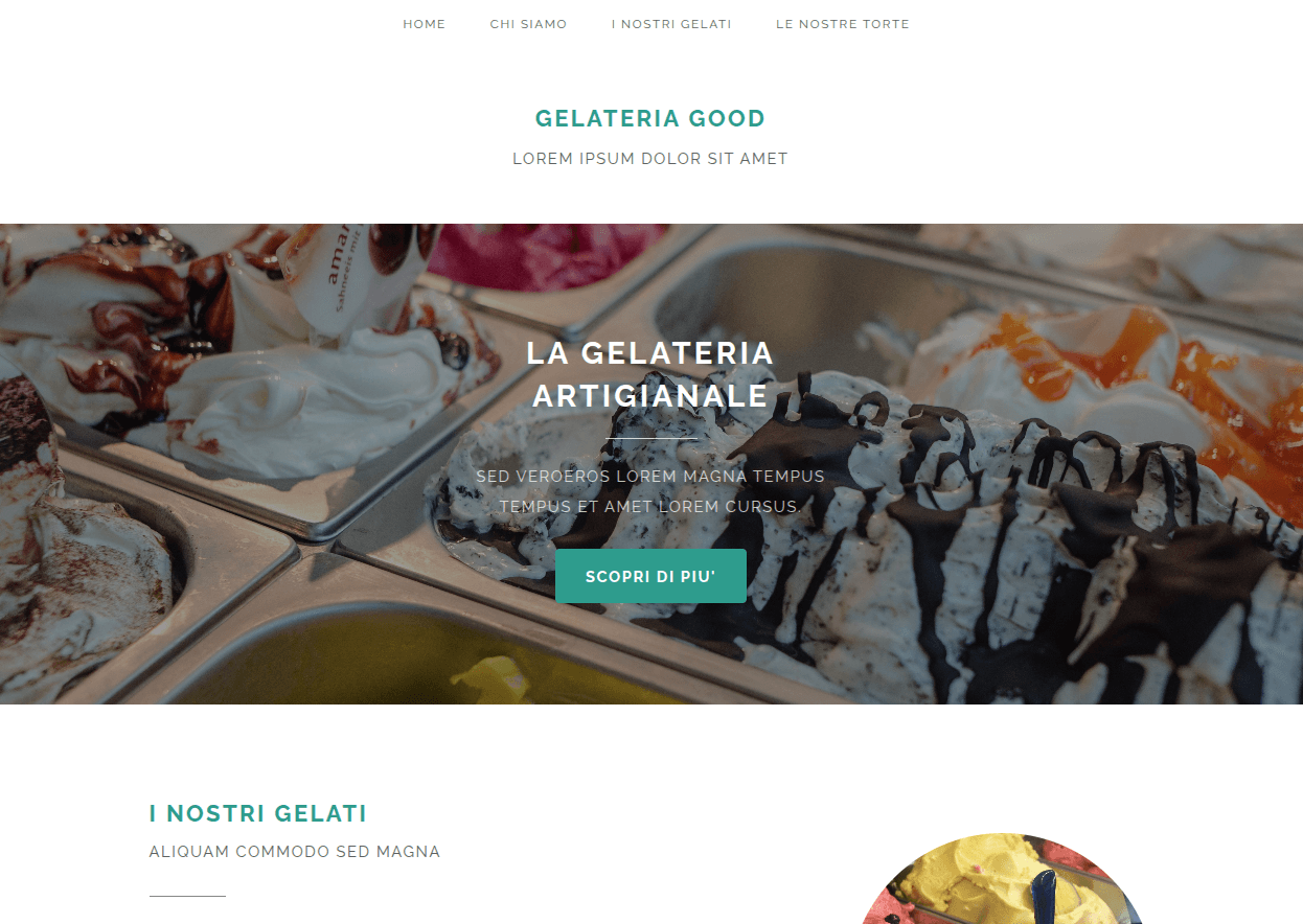 Sito Web Gelateria